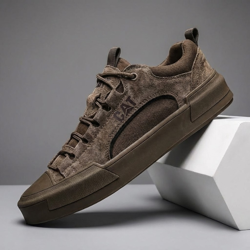 Atherton - Baskets Décontractées en Daim à Lacets