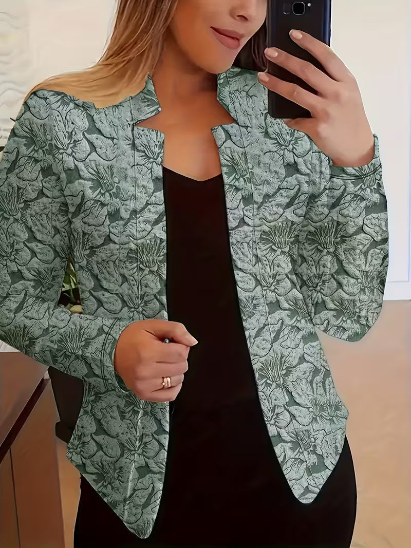 Tifany - Blazer à Manches Longues à Imprimé Floral