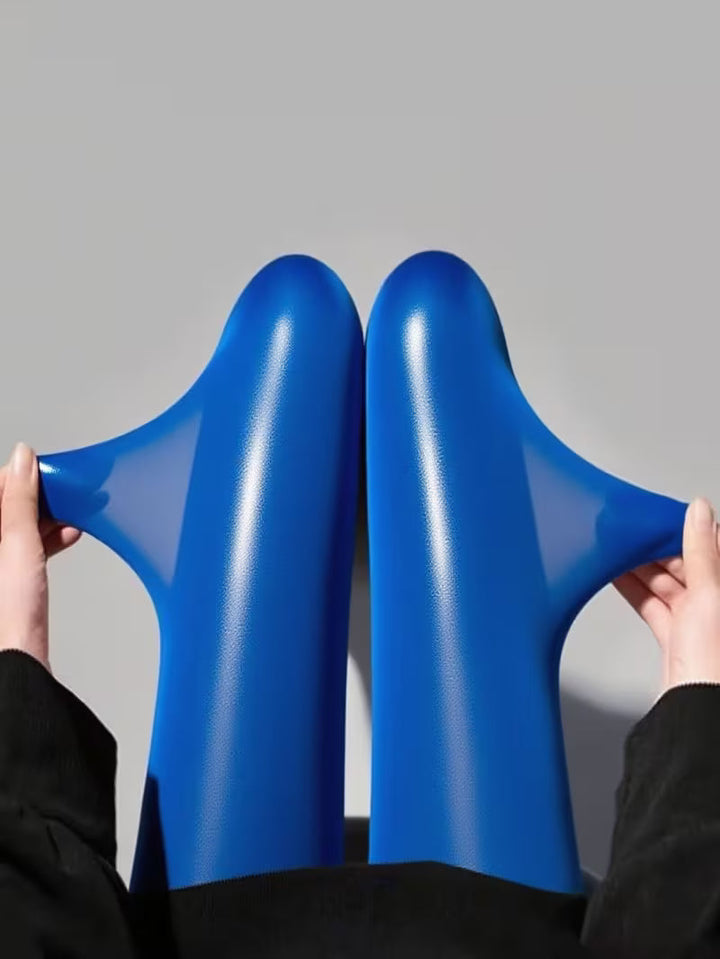 Bekah - Collants Extensibles Brillants Avec Pied