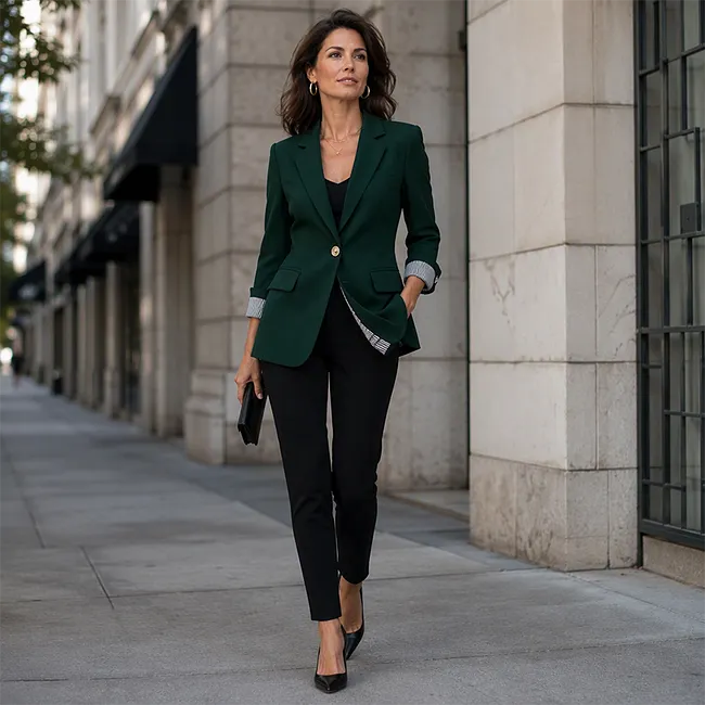 Rigieta - Blazer Décontracté À Double Boutonnage