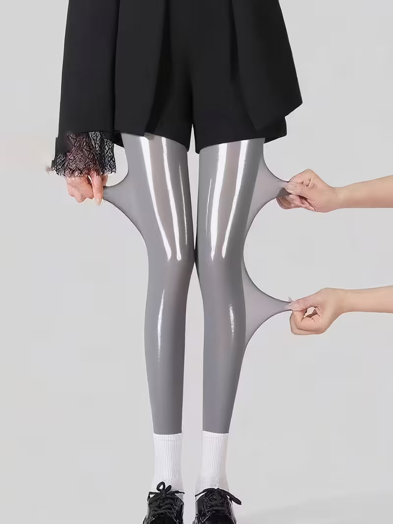 Bekah - Collants Extensibles Brillants Avec Pied