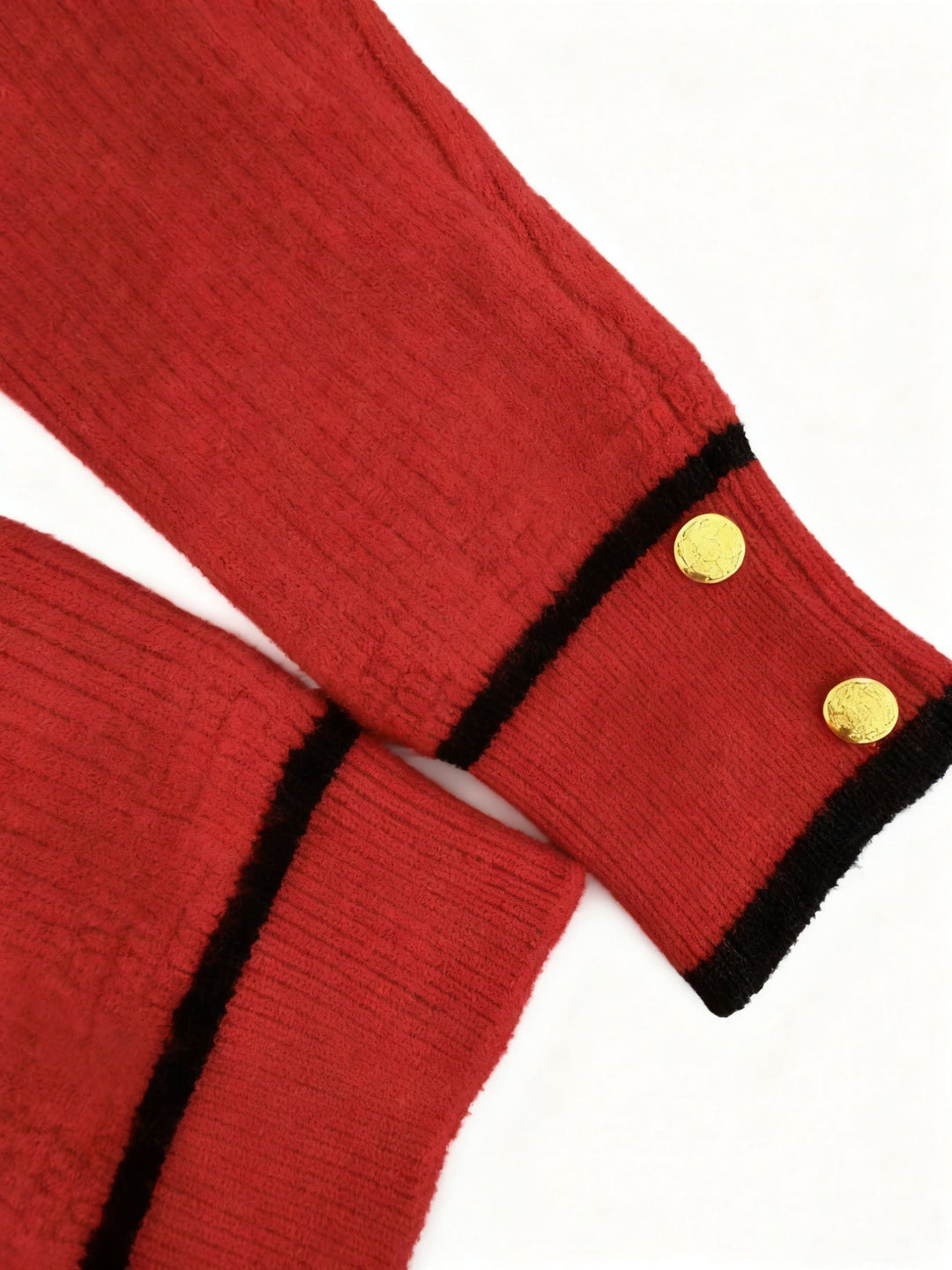 Dilnaz - Pull À Manches Longues Boutons Et Bordures Contrastées