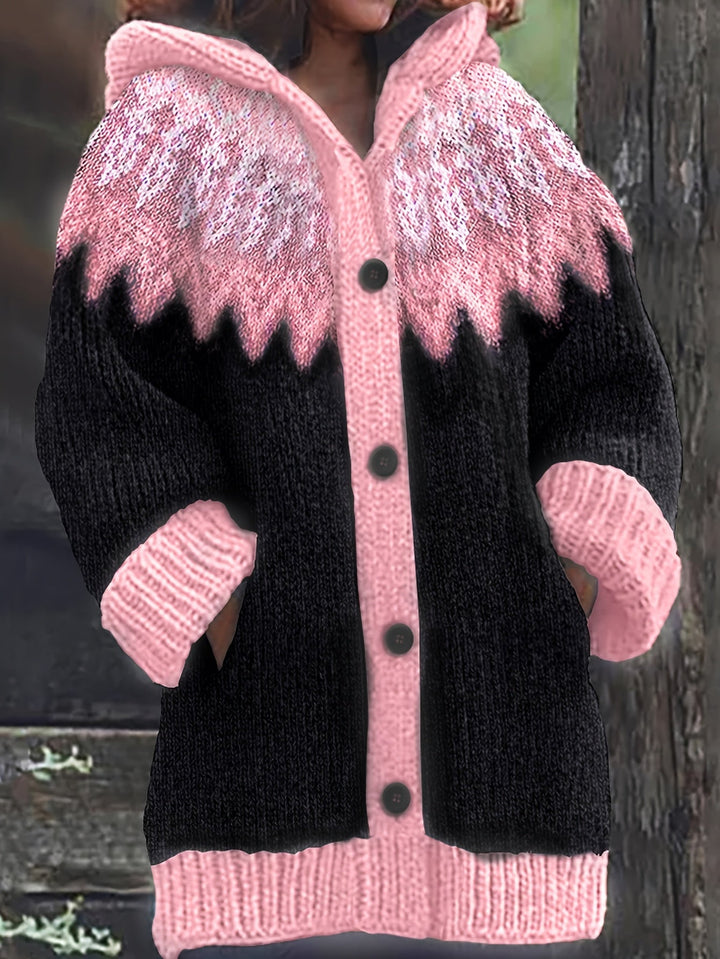 Gulnur - Pull D'hiver Élégant À Capuche Et Manches Longues
