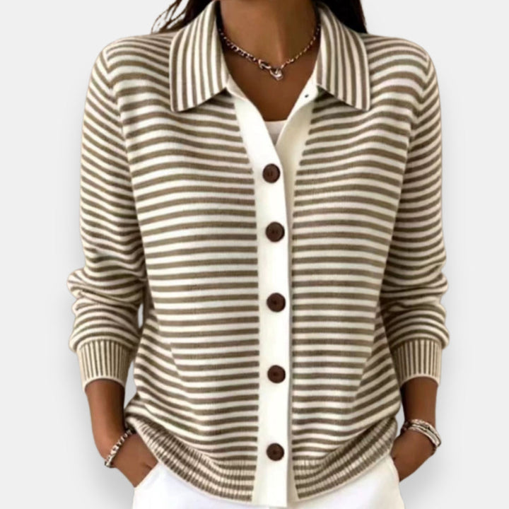 Kerana - Cardigan Rayé À Boutons