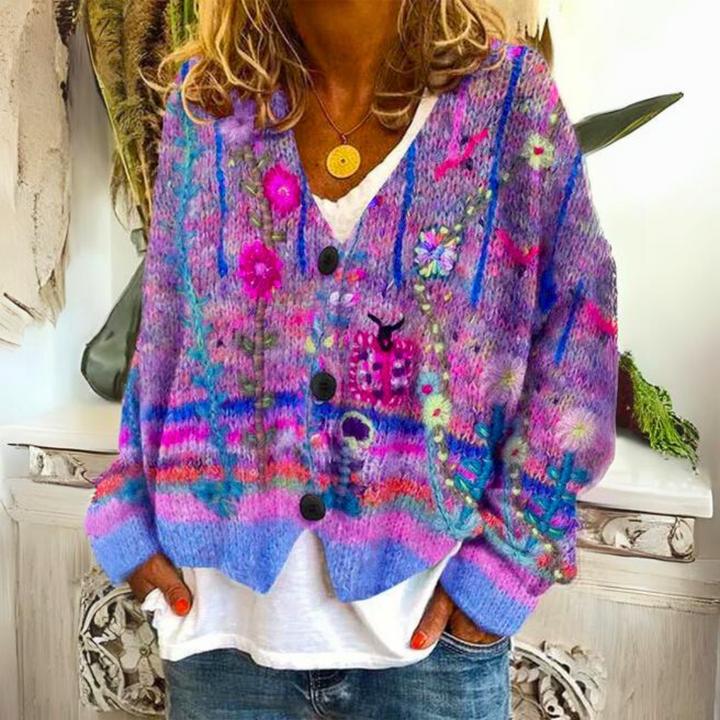 Evonna - Pull en Maille Douillet Et Coloré
