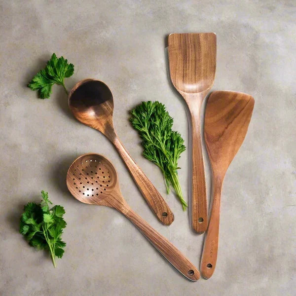 TeakCraft - Set De Cuisine en Teck