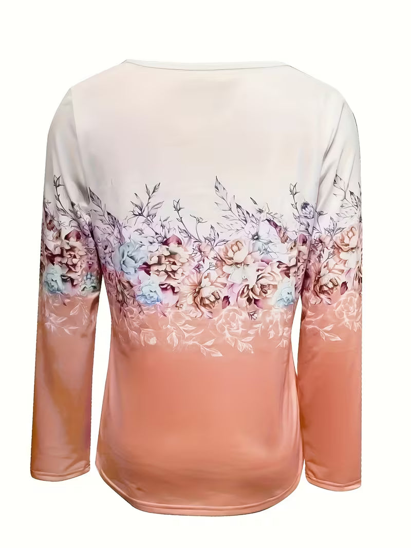 Tishna - Haut À Imprimé Floral Graphique Élégant