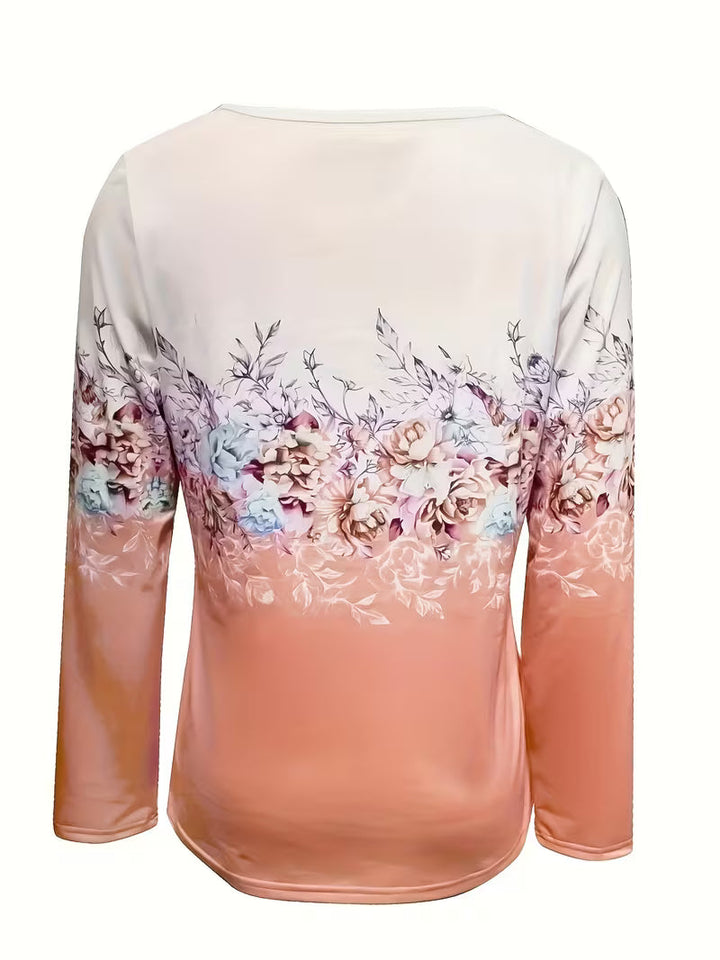 Tishna - Haut À Imprimé Floral Graphique Élégant