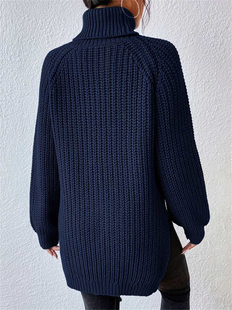 Felina - Pull À Col Roulé Et Manches Longues en Maille