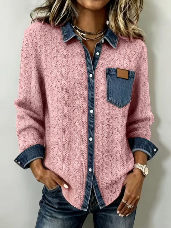 Leoora - Chemise À Manches Longues Et Poches Plaquées