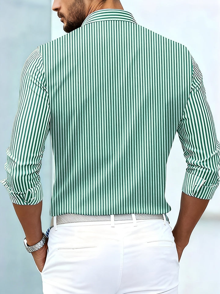 Emmerson - Chemise Vintage À Rayures Et Manches Longues