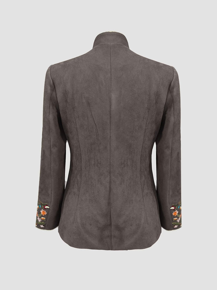 Anisaa - Veste Élégante À Col Montant