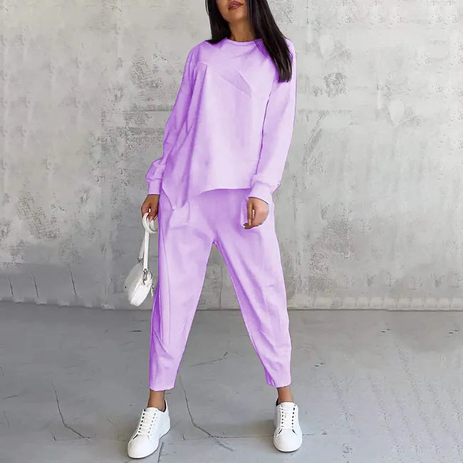 Tashia - Ensemble Décontracté Composé d'un Sweat à Manches Longues et d'un Pantalon de Jogging