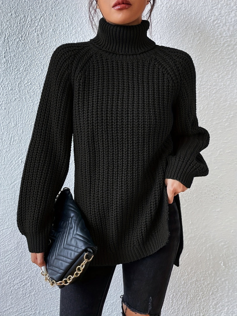 Felina - Pull À Col Roulé Et Manches Longues en Maille