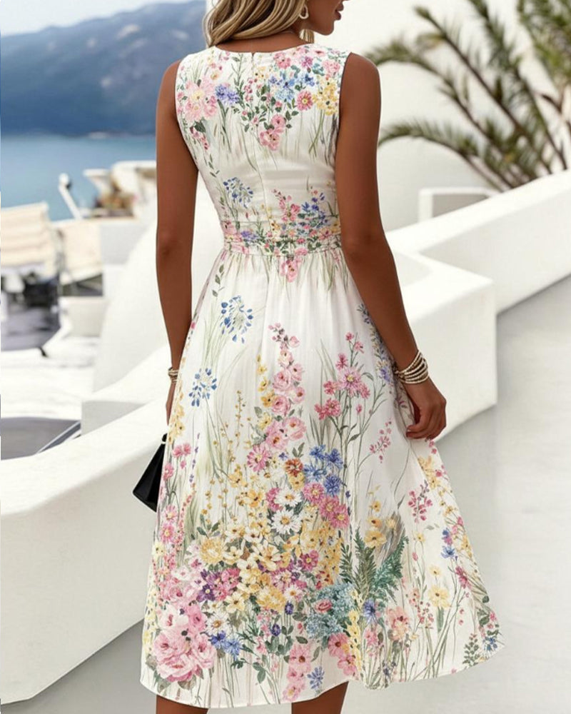 Cristine - Cristine - Robe Sans Manches À Imprimé Floral