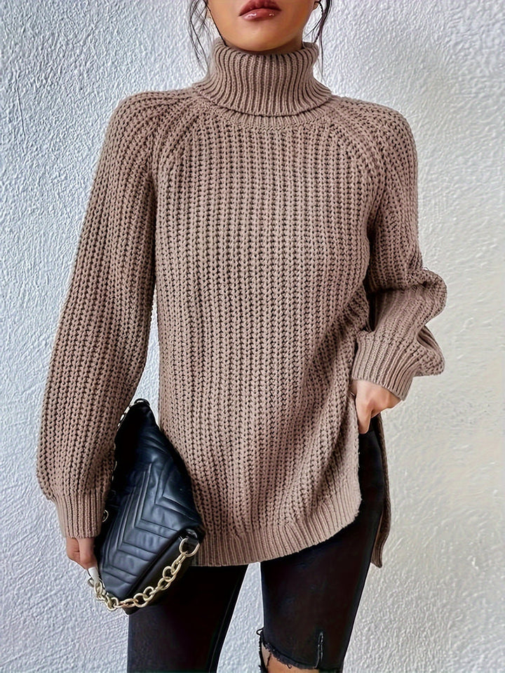 Felina - Pull À Col Roulé Et Manches Longues en Maille