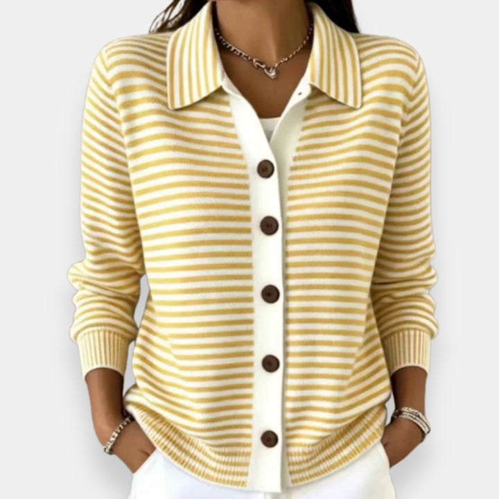 Kerana - Cardigan Rayé À Boutons