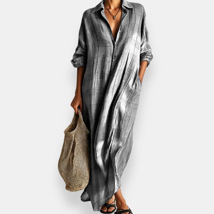 Massiel - Robe Chemise À Carreaux