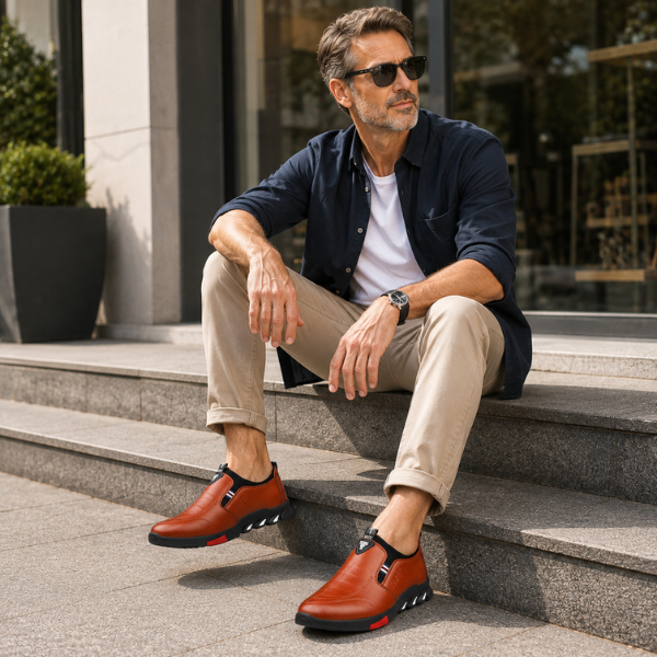 Thornton - Chaussures en Cuir élégantes à Enfiler