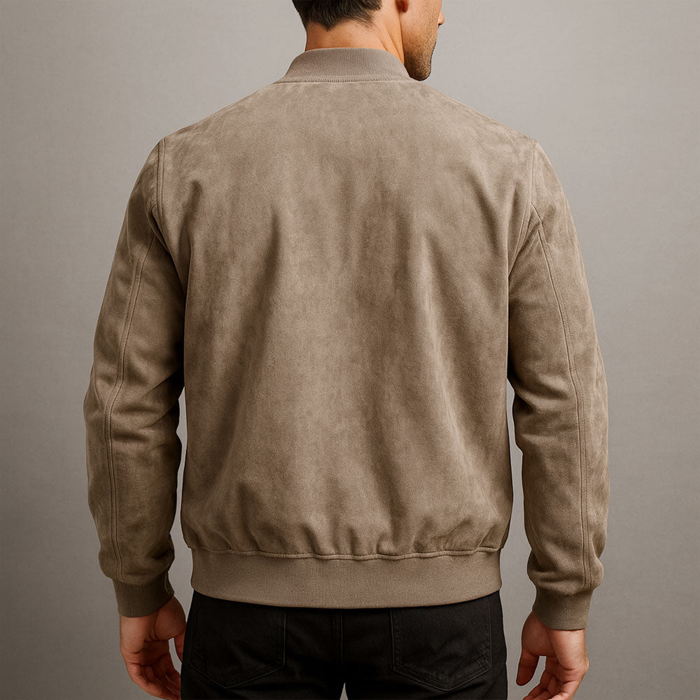 Laamin - Classique Daim Bomber Veste