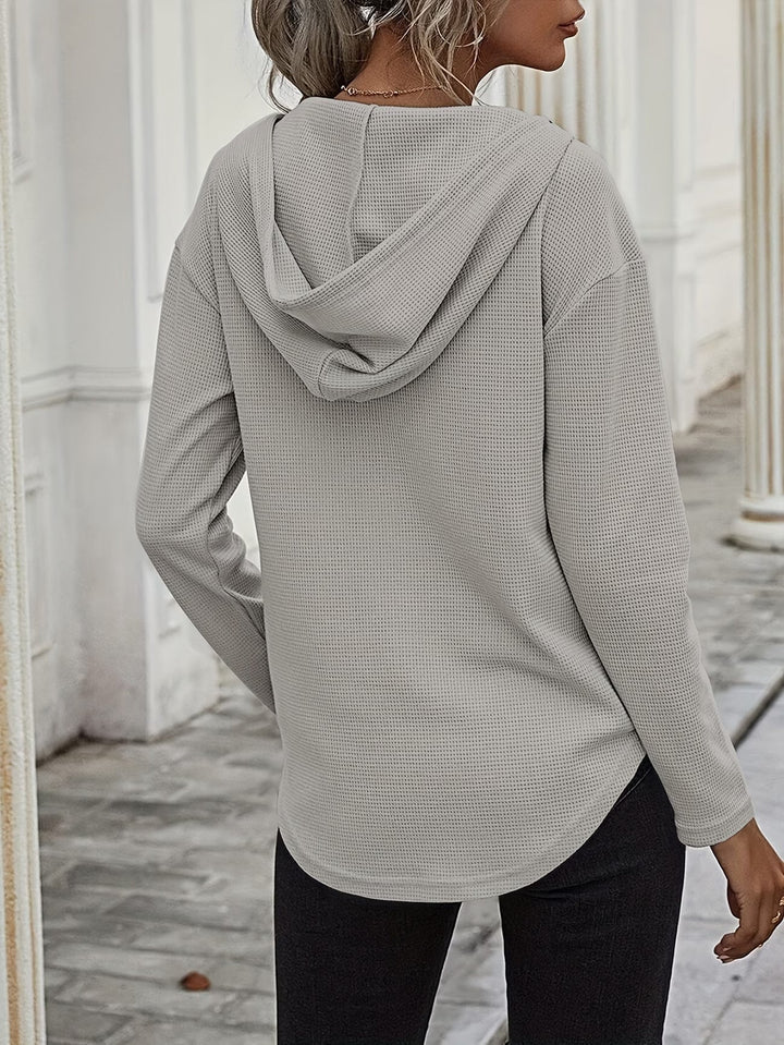 Seonie - Manches Longues Sweat À Capuche À Col en V