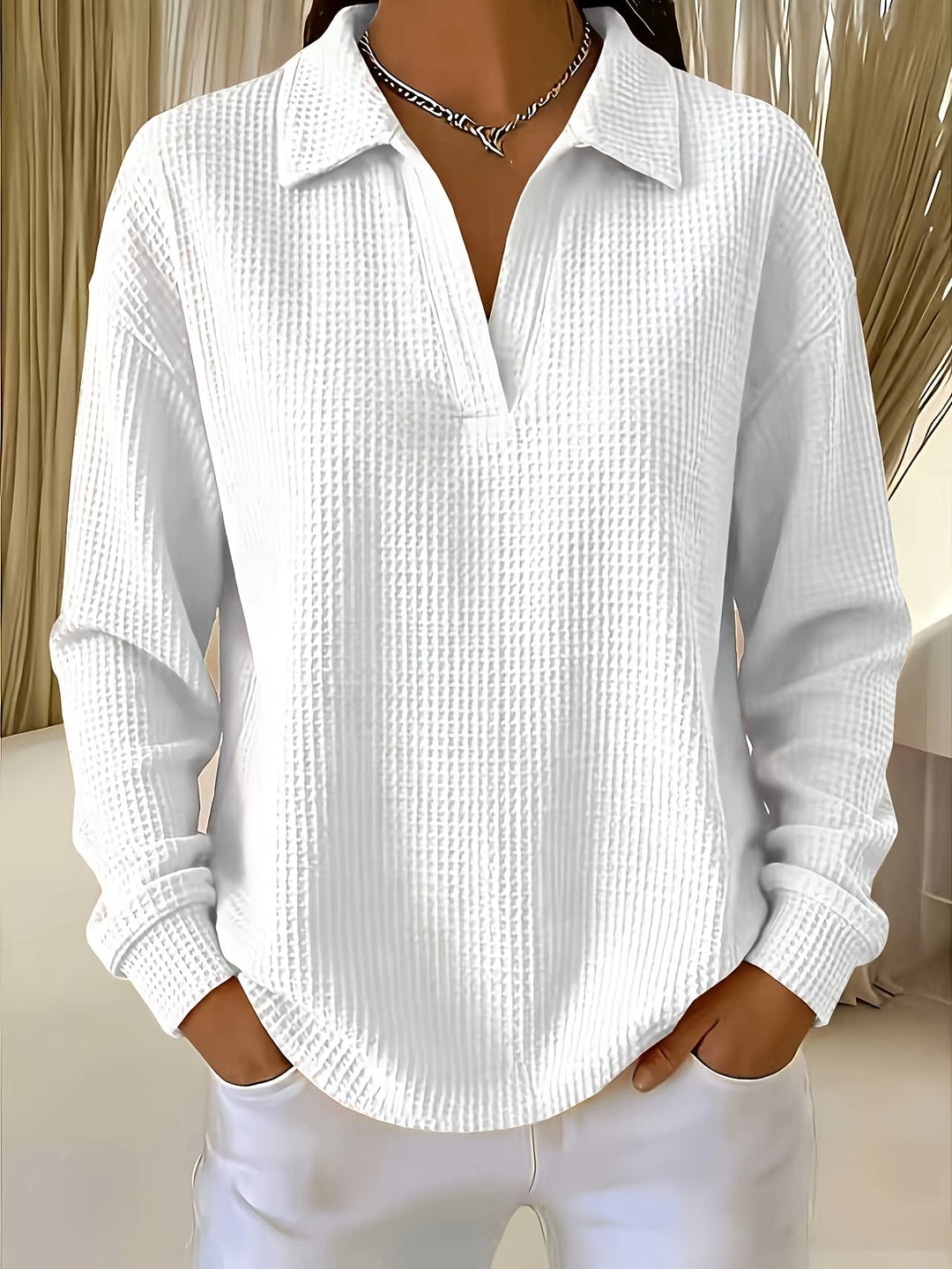 Daphnie - Chemise Élégante À Col Polo