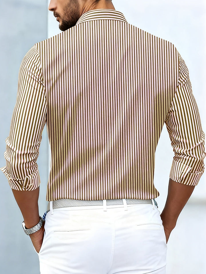 Emmerson - Chemise Vintage À Rayures Et Manches Longues