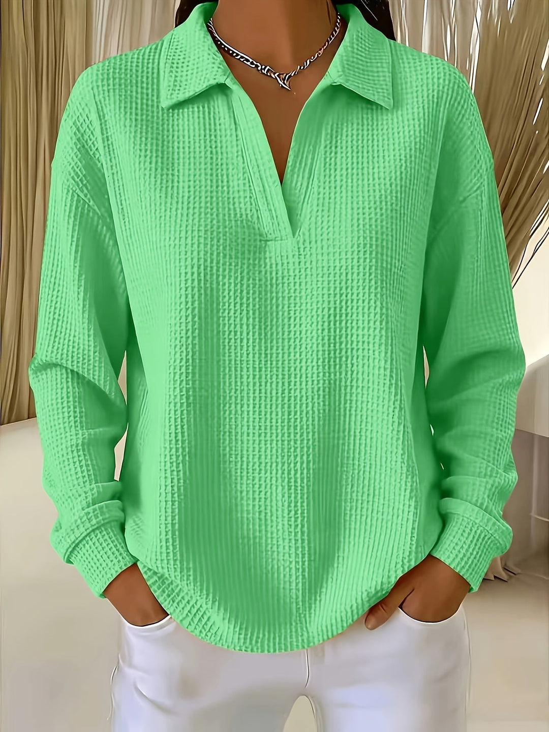 Daphnie - Chemise Élégante À Col Polo