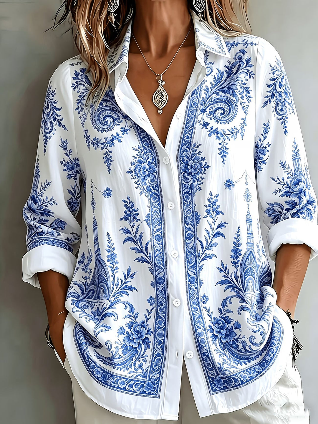 Aldana - Chemise À Manches Longues Boutonnée