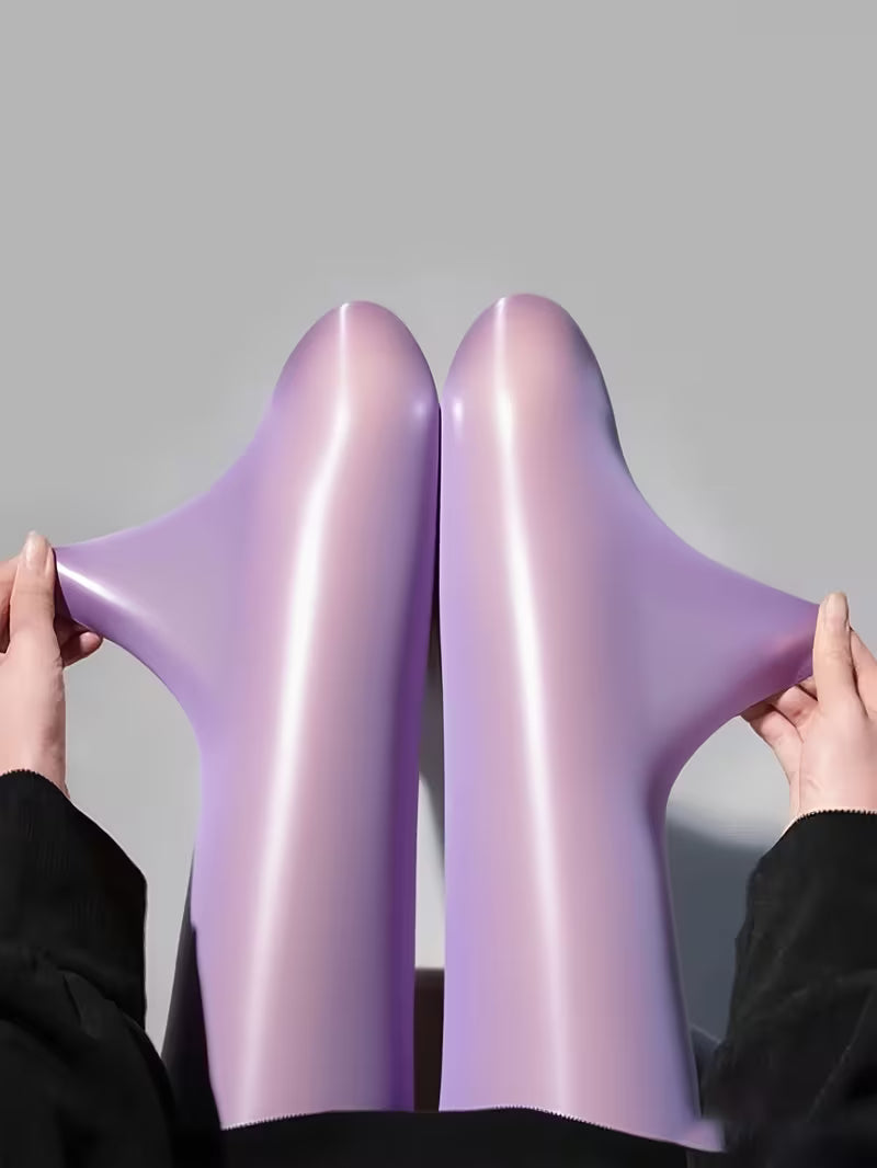 Bekah - Collants Extensibles Brillants Avec Pied