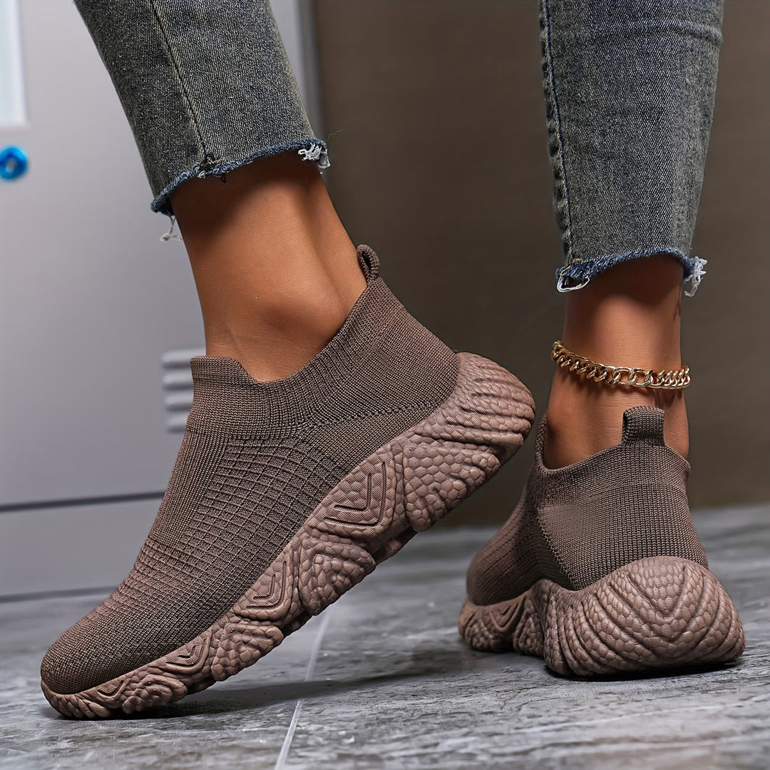 Elisha - Chaussures Tricotées À Semelle Épaisse