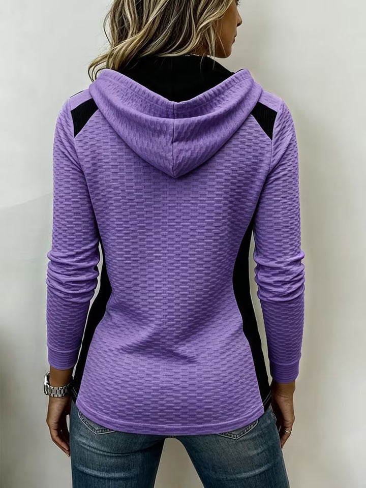Leinea - Sweat À Capuche Texturé À Blocs De Couleur