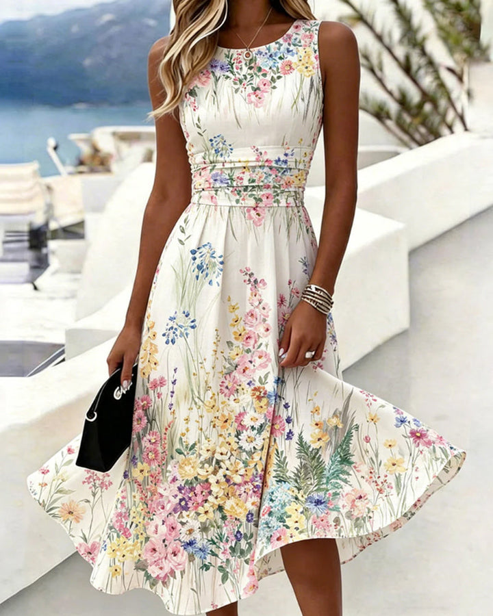 Cristine - Cristine - Robe Sans Manches À Imprimé Floral