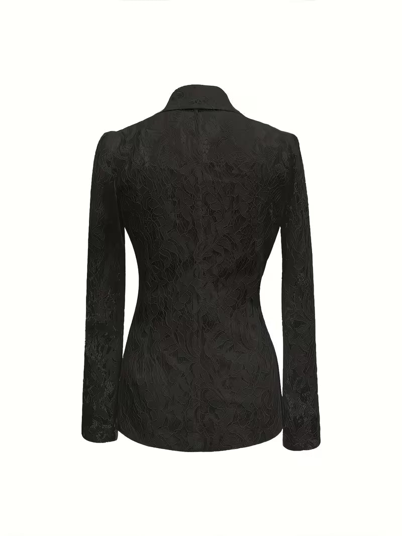 Kyliza - Blazer à Fleurs Doublé Printemps-été