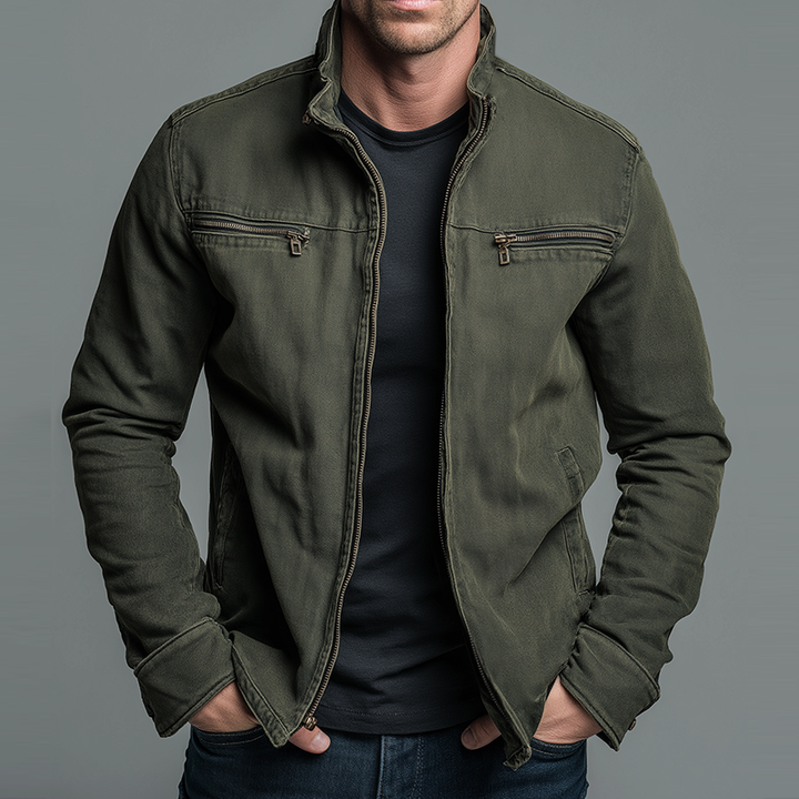 Narick - Veste en Jean Ample À Fermeture Éclair