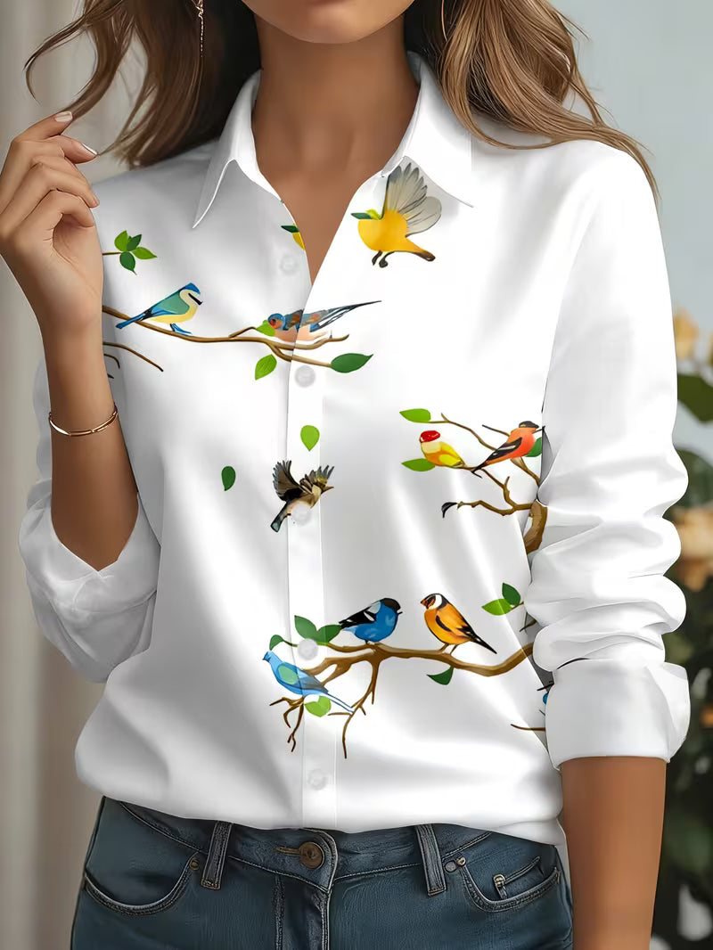 Joena - Chemise Imprimée À Manches Longues