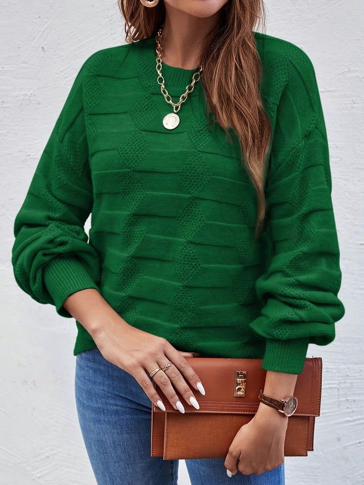 Annastina - Pull Décontracté À Manches Longues Et Col Rond