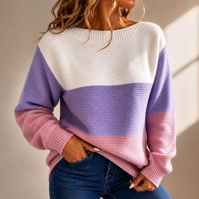 Nirelia - Pull en Maille Oversize Élégant
