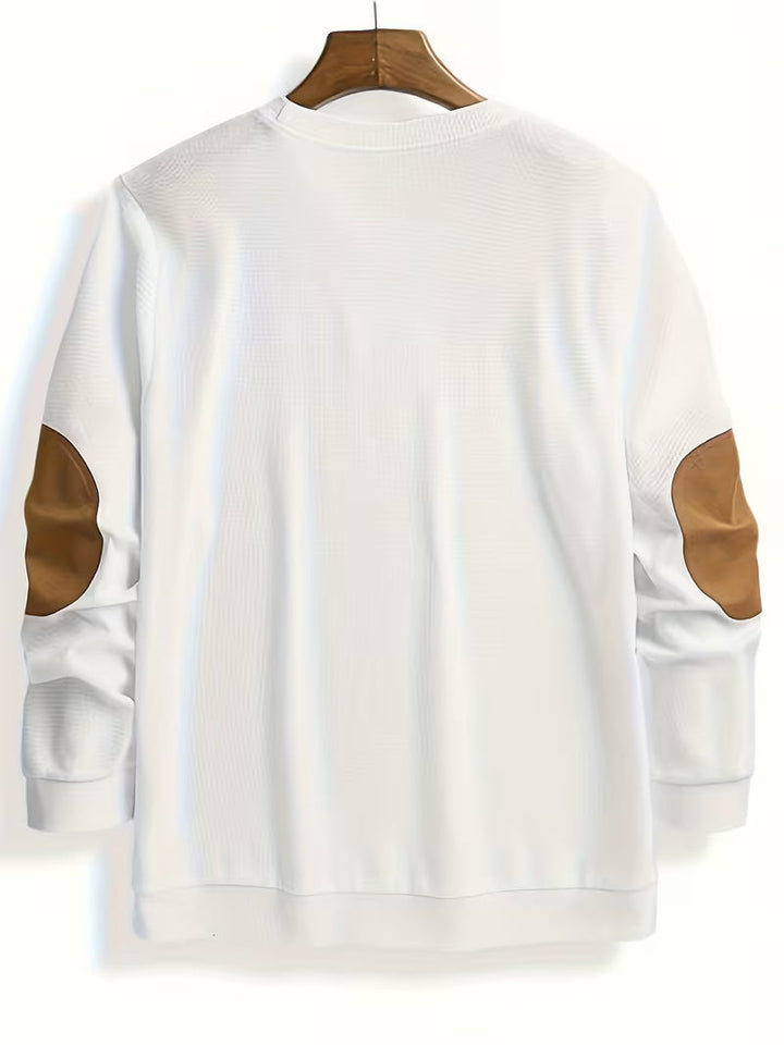 Joaol - Sweat-Chemise Décontracté en Maille Gaufrée