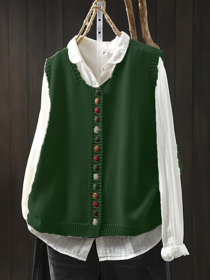 Toriana - Gilet en Maille Sans Manches