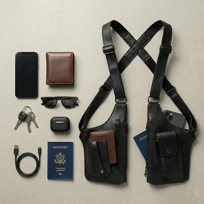 Brousseau - Sac-étui Utilitaire à Bandoulière Réglable