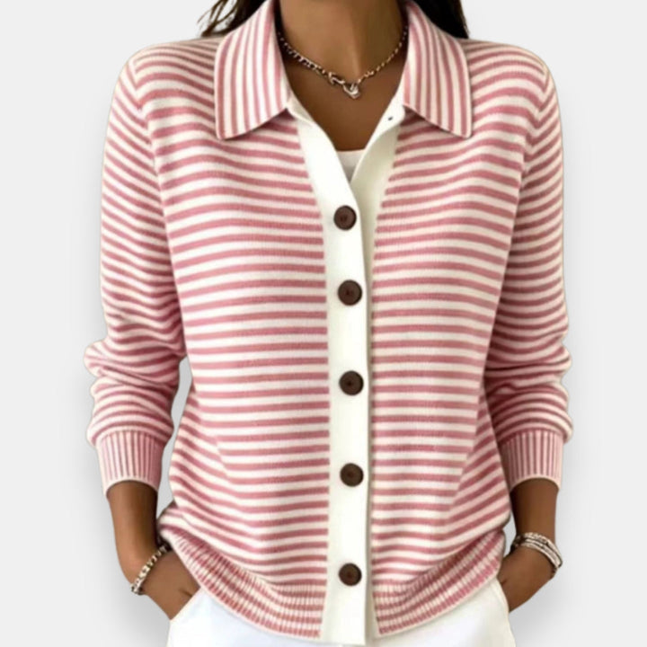 Kerana - Cardigan Rayé À Boutons