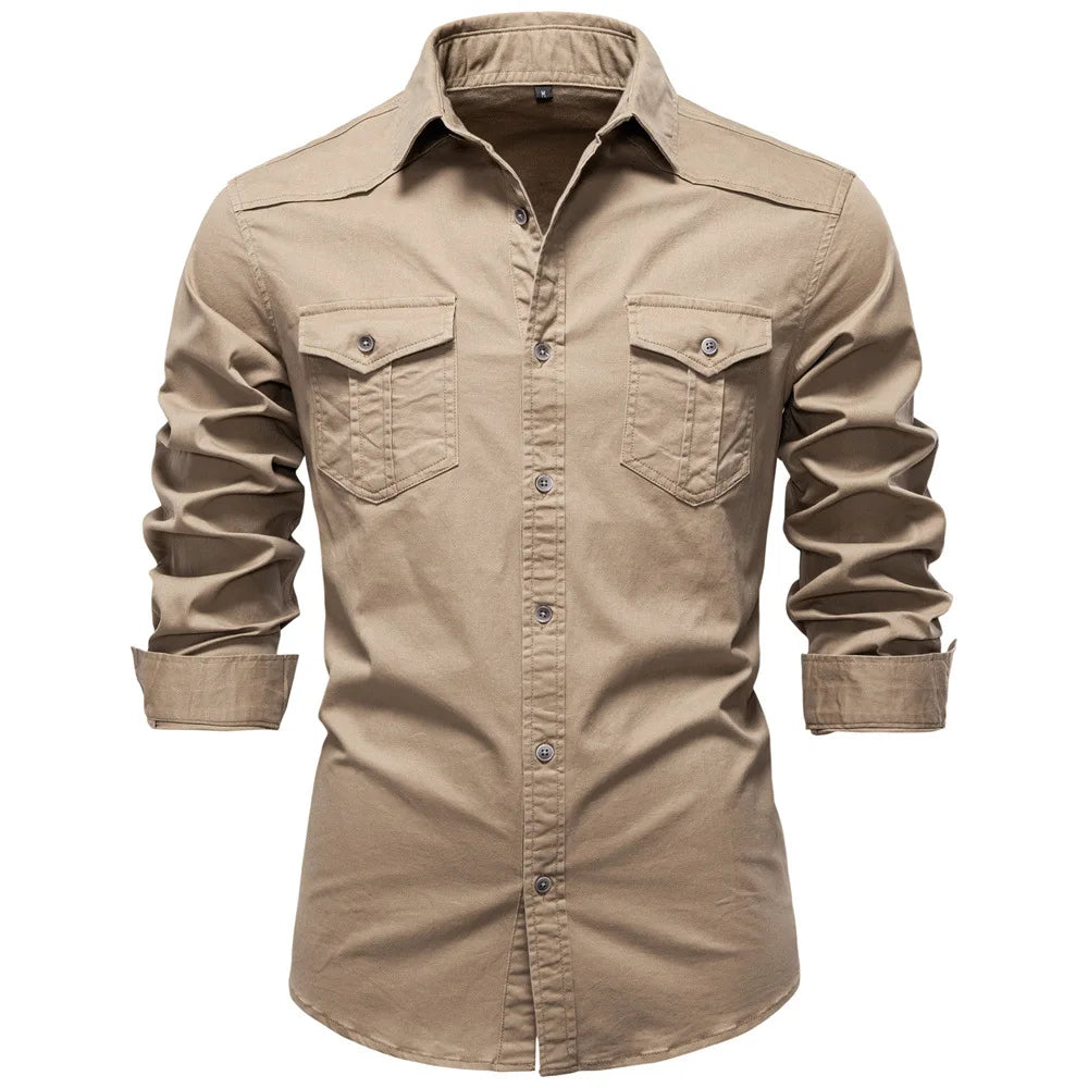 Sampath - Chemise en Coton À Manches Longues