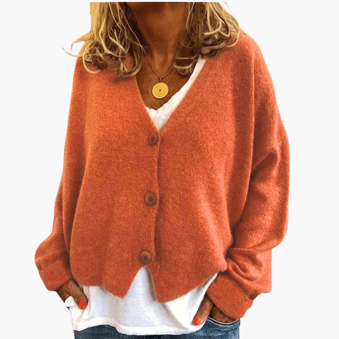 Gwen - Cardigan en Maille À Manches Longues