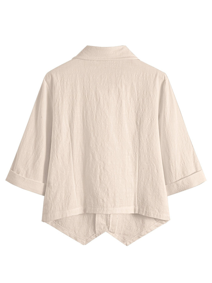 Maihuong - Chemise Ample À Col Ouvert Et Manches Courtes