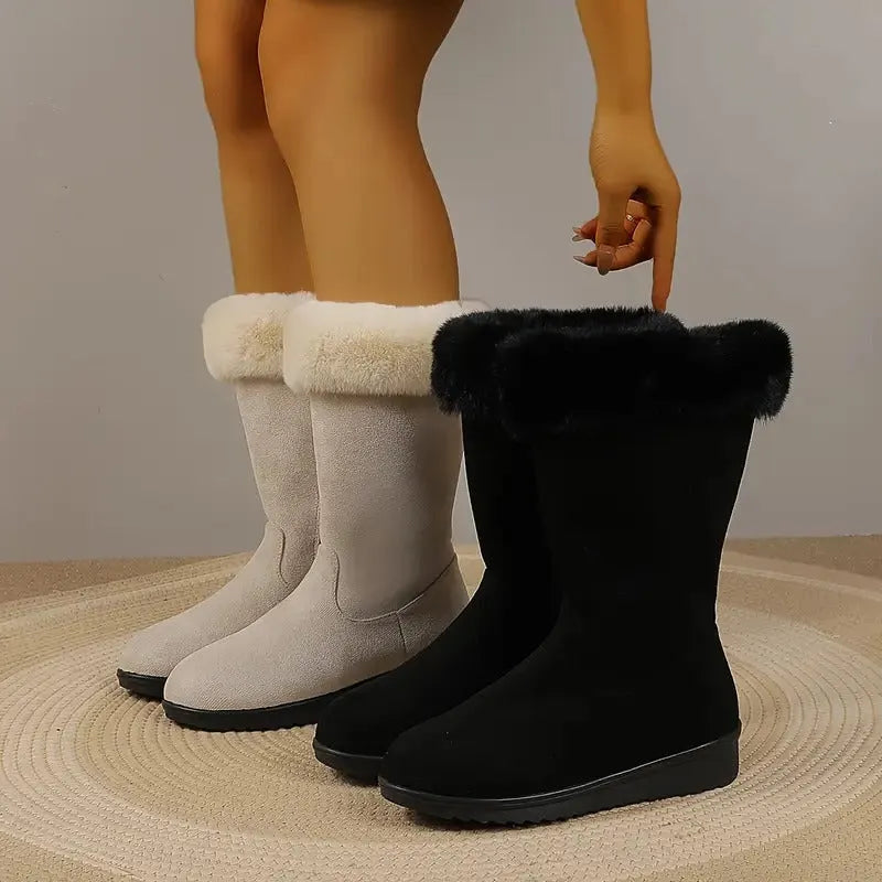 Neah - Bottes Longues Chaudes Avec Fermeture Éclair