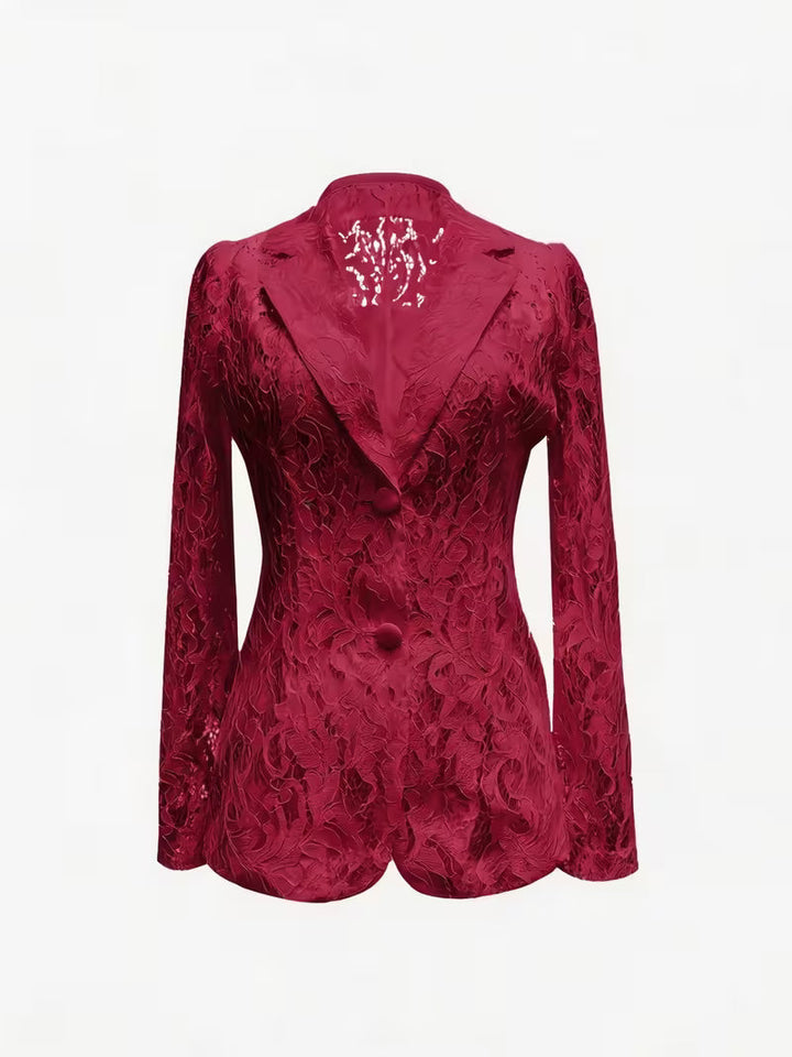 Kyliza - Blazer à Fleurs Doublé Printemps-été
