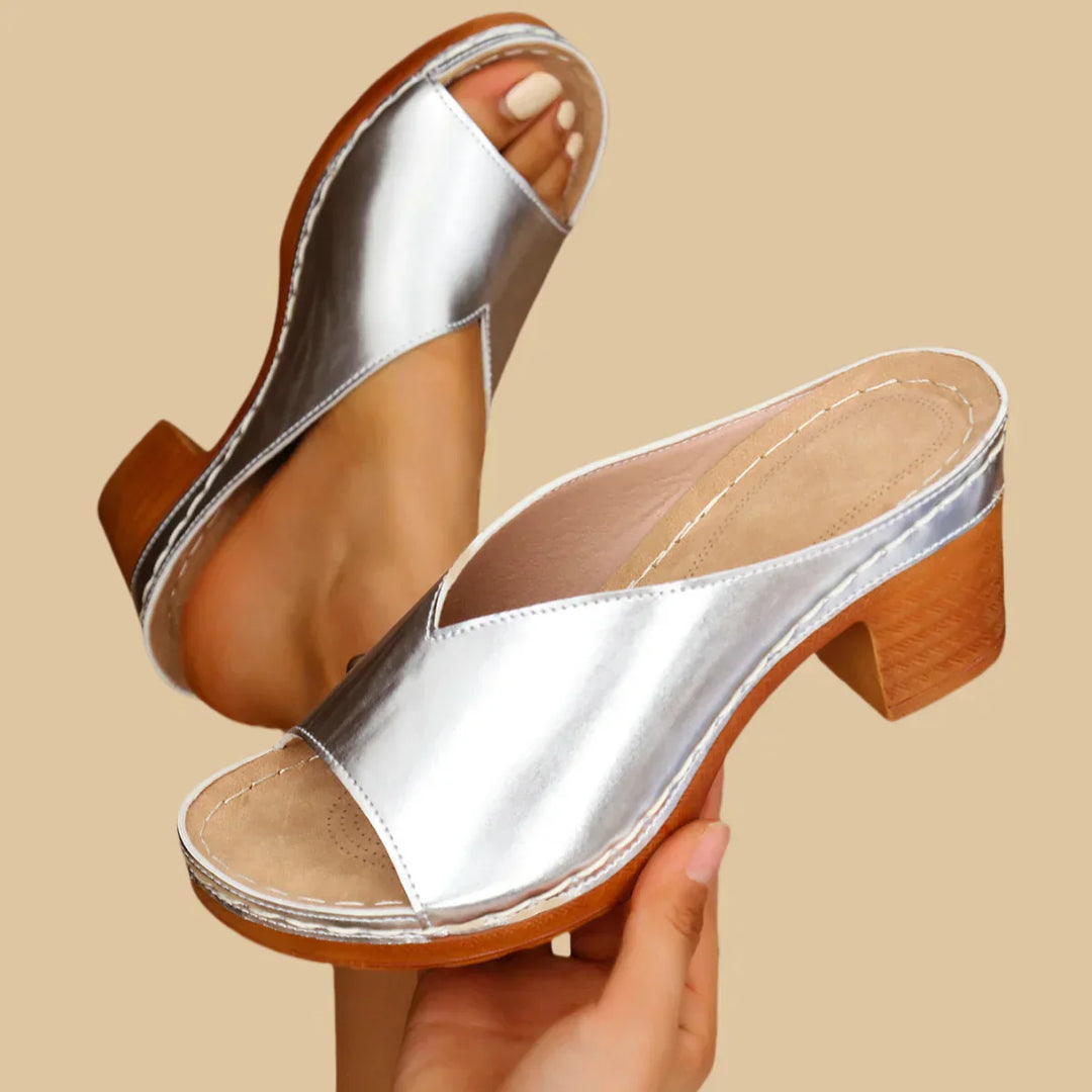 Sorina - Sandales Orthopédiques À Talon Épais