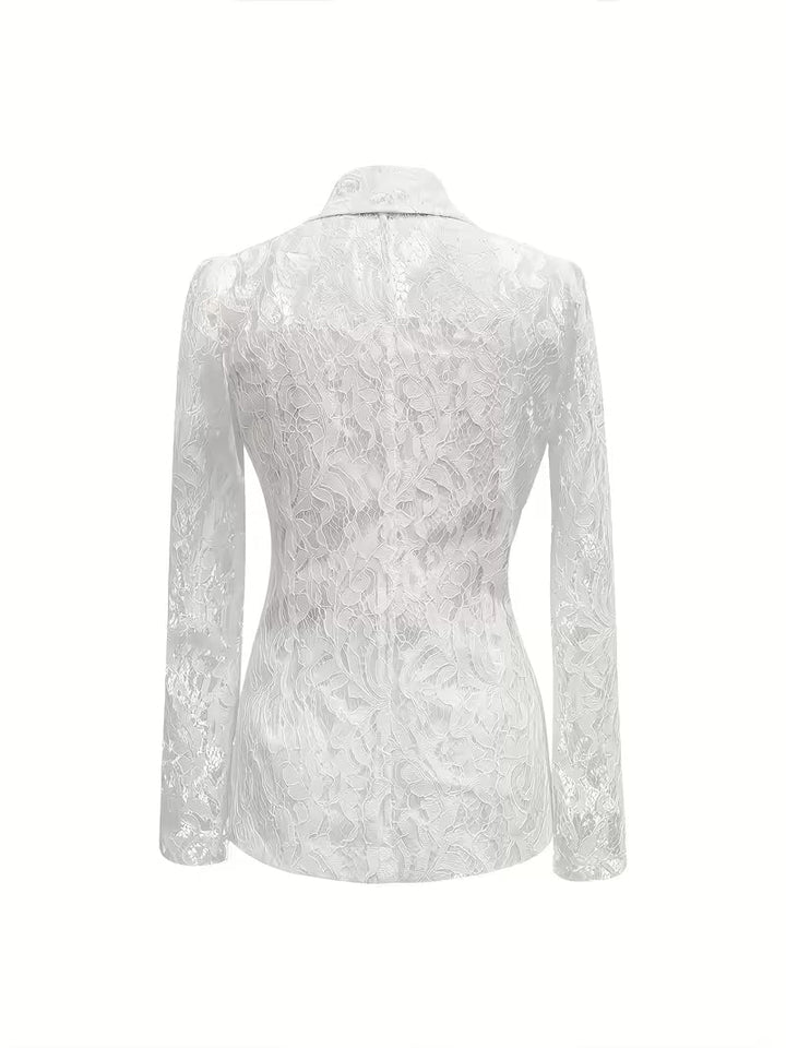 Kyliza - Blazer à Fleurs Doublé Printemps-été