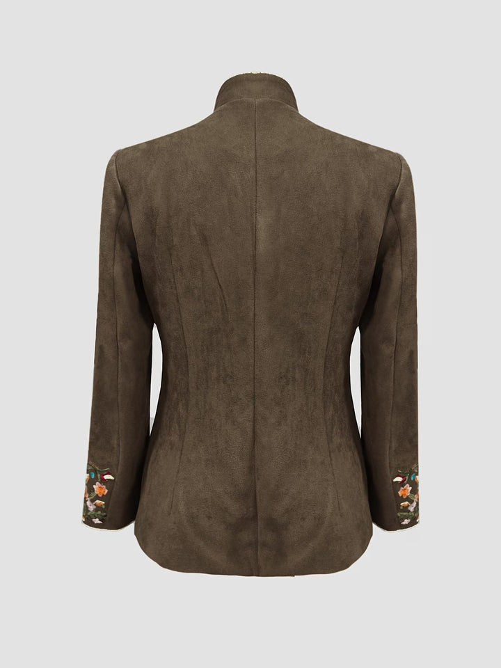 Anisaa - Veste Élégante À Col Montant